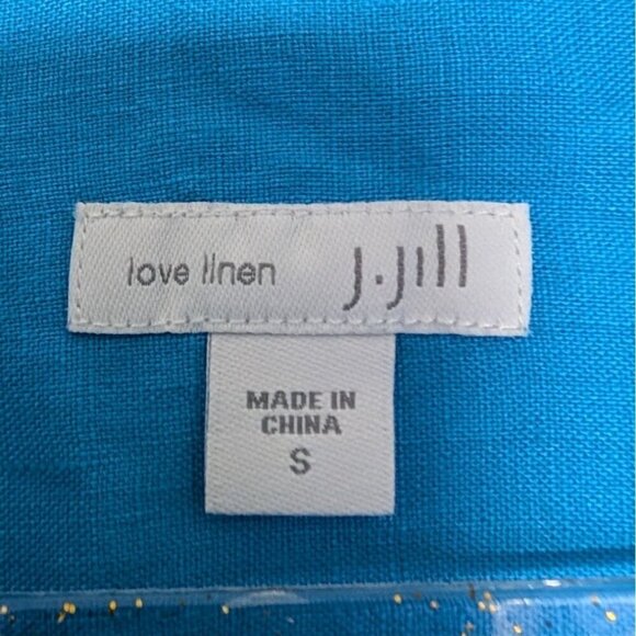 J Jill Shirt Love Linen Oversized Shirt Womens Size Small Lagenlook Beach Boho - Picture 4 of 9